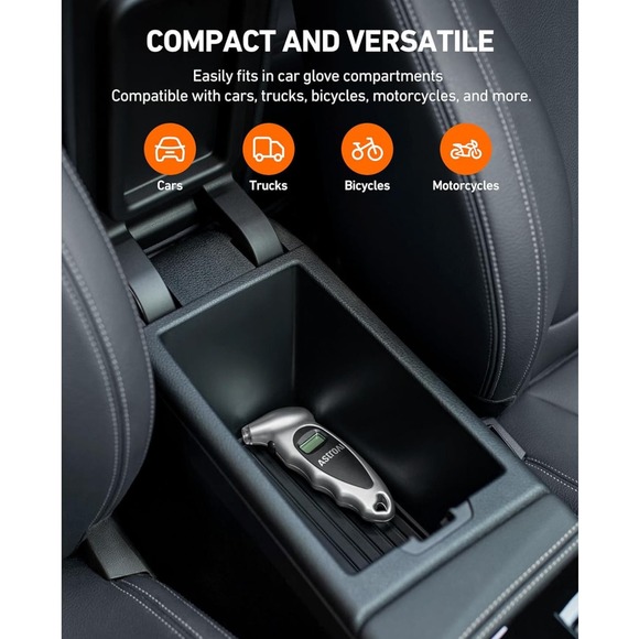 AstroAI 3 Pack Digital Tire Pressure Gauge 150 PSI 4 Settings tire gauge - Picture 5 of 6